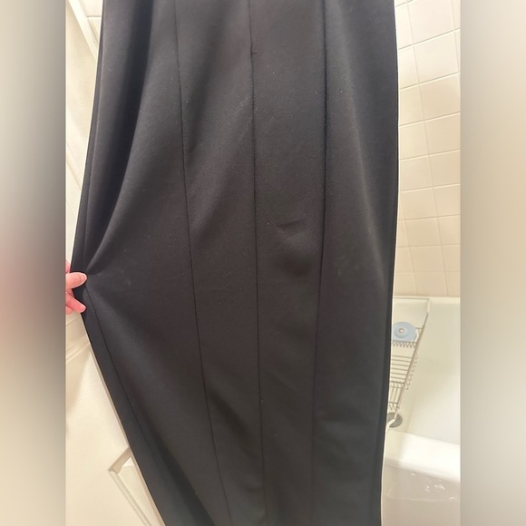 Betsy & Adam Black Strapless Tuxedo Dress Formal Black Tie Event - Picture 12 of 13